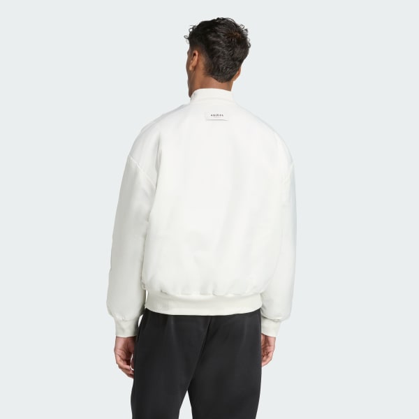 White Stadium Bomber Jacket