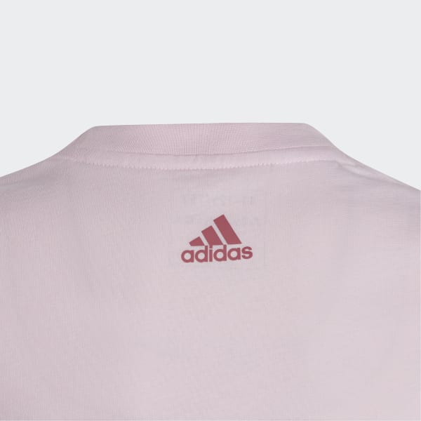 Pink Essentials Two-Color Big Logo Cotton Tee