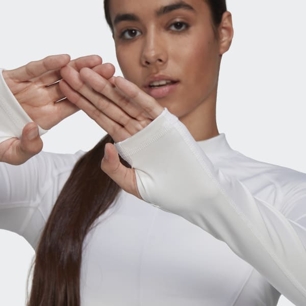 White adidas by Stella McCartney TruePurpose Training Long-Sleeve Top DM077