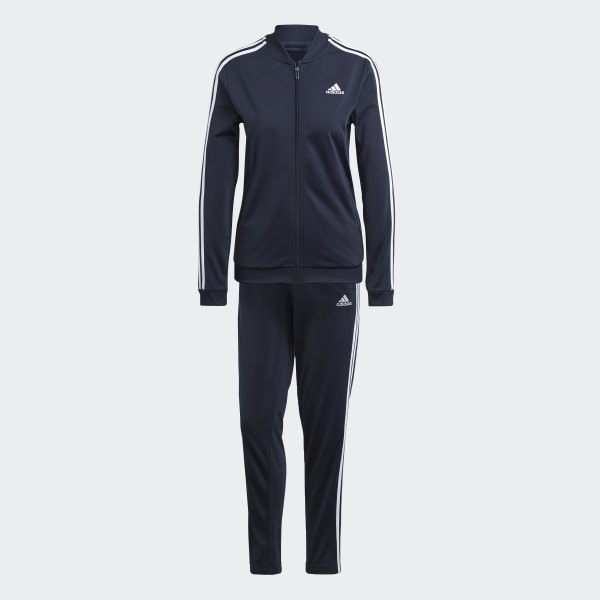 Adidas Women s Sport Tracksuit Essentials 3 Stripes Blue Size S Size Small