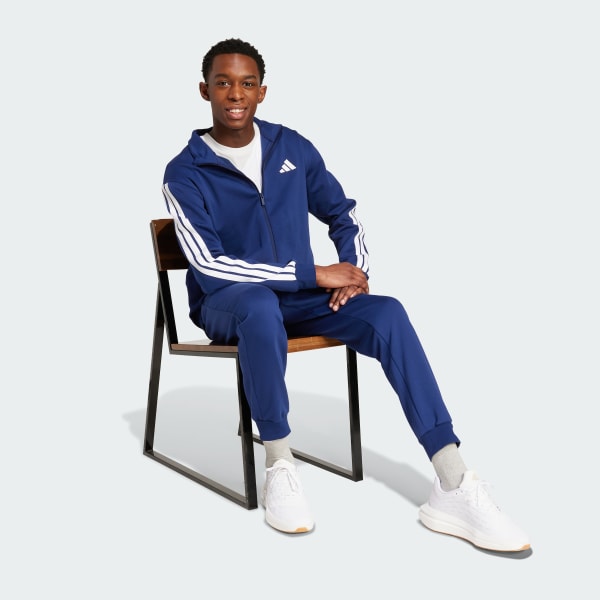 modrá 3-STRIPES FLEECE TRACKSUIT