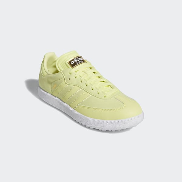 adidas Special Edition Samba Spikeless Golf Shoes Yellow adidas