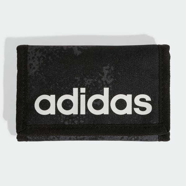 Grey Linear Wallet With Print