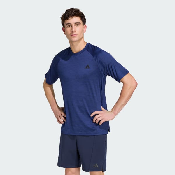 Blue 테크 에센셜 워크아웃 티셔츠