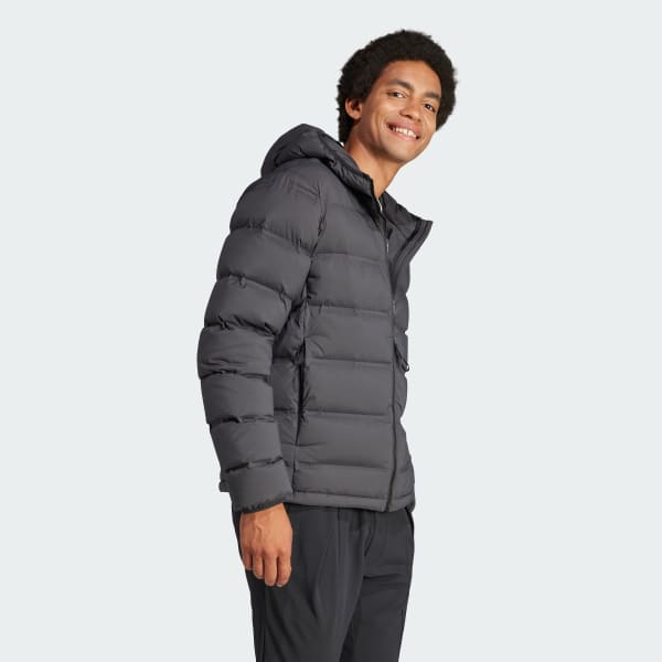 Helionic Stretch Hooded Down Jacket