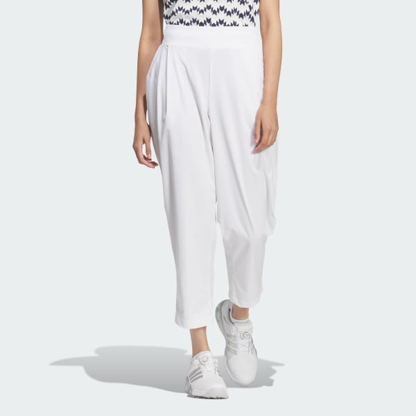 ホワイト 軽量アンクルパンツ