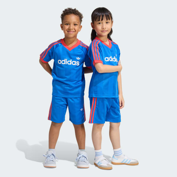 Blue JERSEY SHORT TEE SET