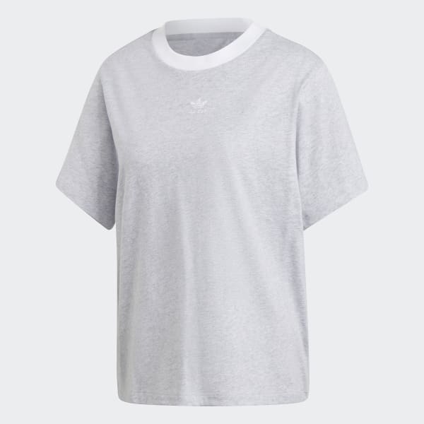 Cinzento T-shirt Boyfriend