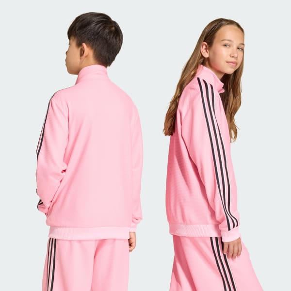 Pink FIREBIRD LOOSE DOUBLE KNIT TRACKTOP