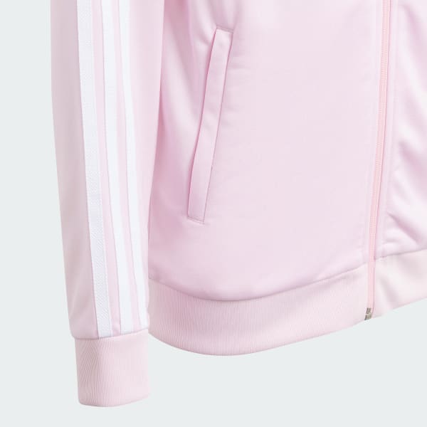 Adidas maroon & pink satin track jacket hot sale