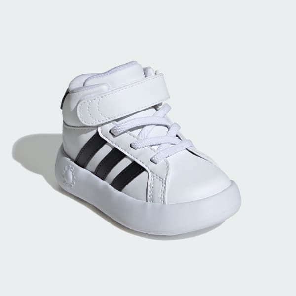 White Grand Court Mid Shoes Kids