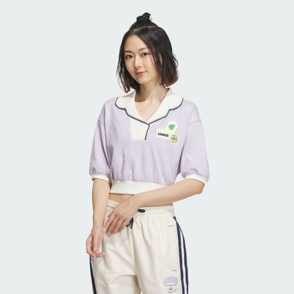 Adidas cotton polo shirts top