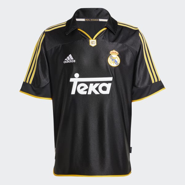 adidas Real Madrid 99/00 Away Jersey - Black | Free Shipping with