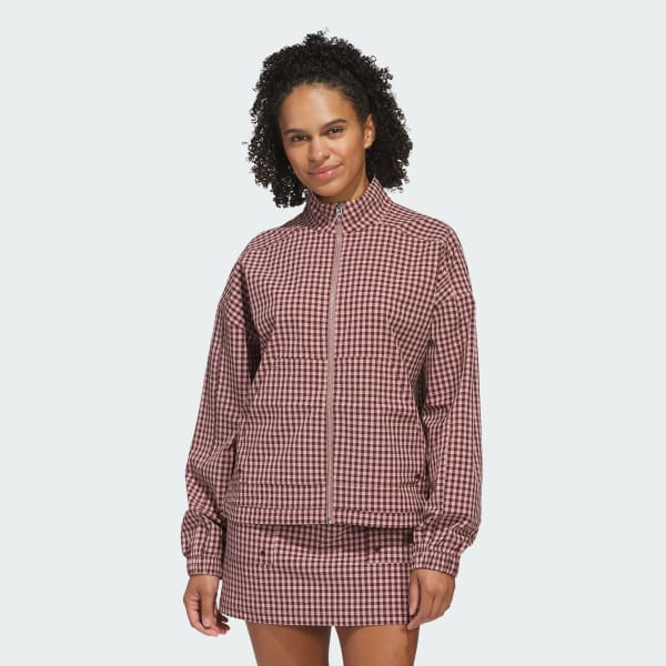 Burgundy Ultimate365 Gingham Jacket