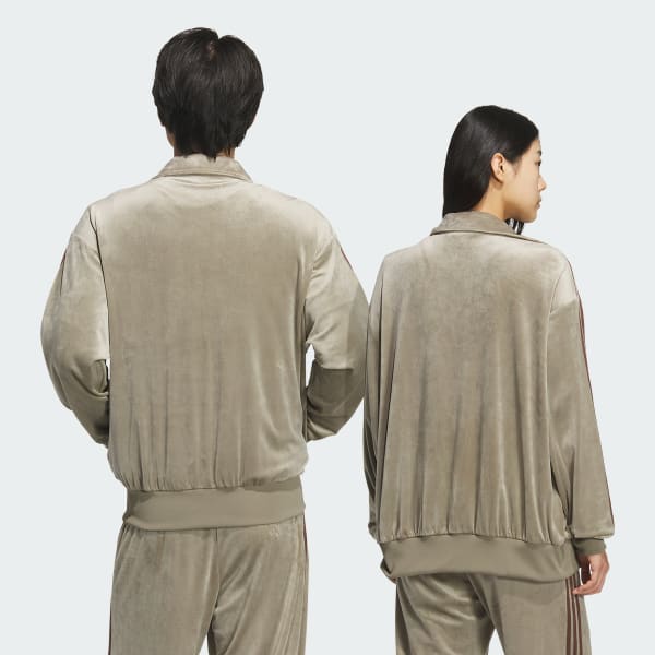 アディダス ファイヤーバード トラックトップ ベロア FOR