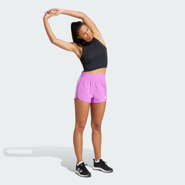 Viola Short da allenamento Pacer 3-Stripes Woven High-Rise