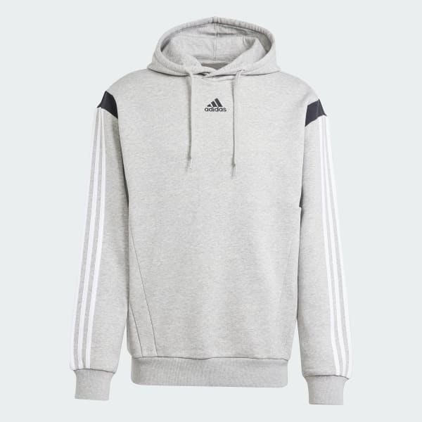 adidas Sweatshirt Lifestyle US Grey Hooded Men\'s | adidas Colorblock | -