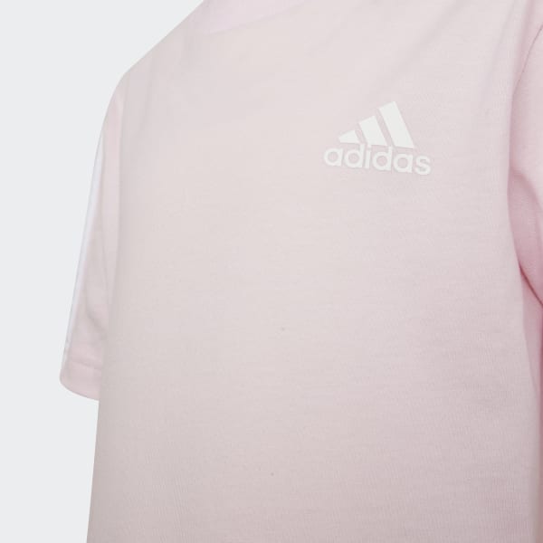 Roze Essentials 3-Stripes T-shirt DJ080