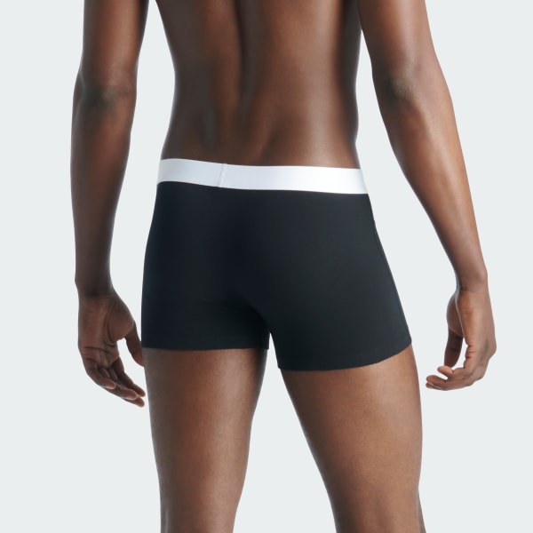 Schwarz Comfort Flex Cotton Body Lines Trunks 2-Pack Underwear