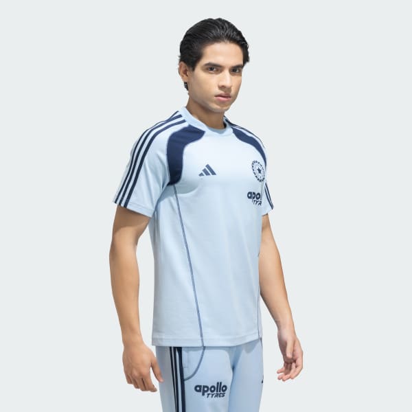 Blue INDIA CRICKET TRAVEL T-SHIRT