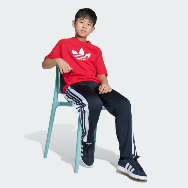 Vermelho CAMISETA FOLGADA ESTAMPA TREFOIL