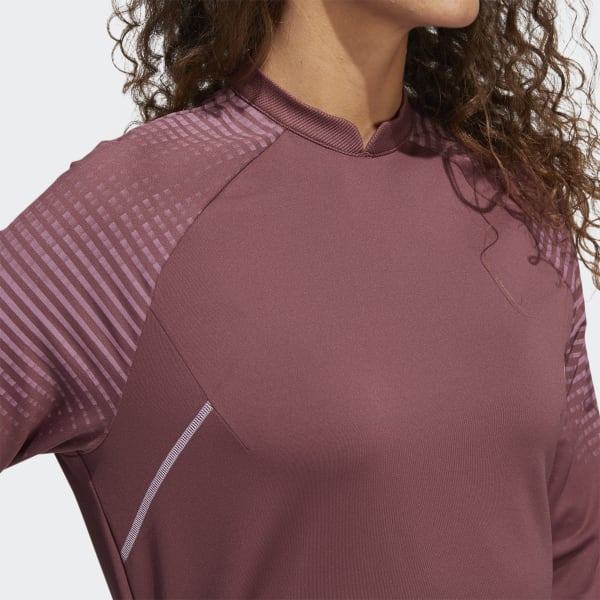 Burgundy COLD.RDY Long Sleeve Mock Tee