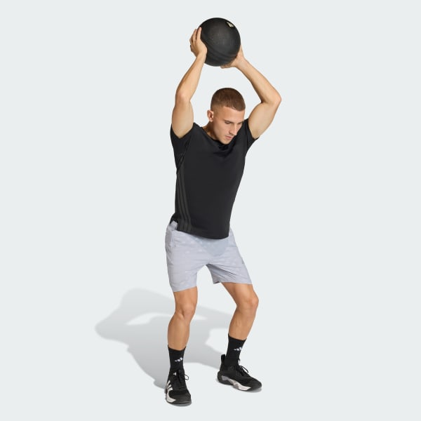 Gri WORKOUT ESSENTIALS BRANDLOVE DOKUMA ŞORT