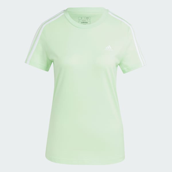 Green Essentials Slim 3-Stripes Tee