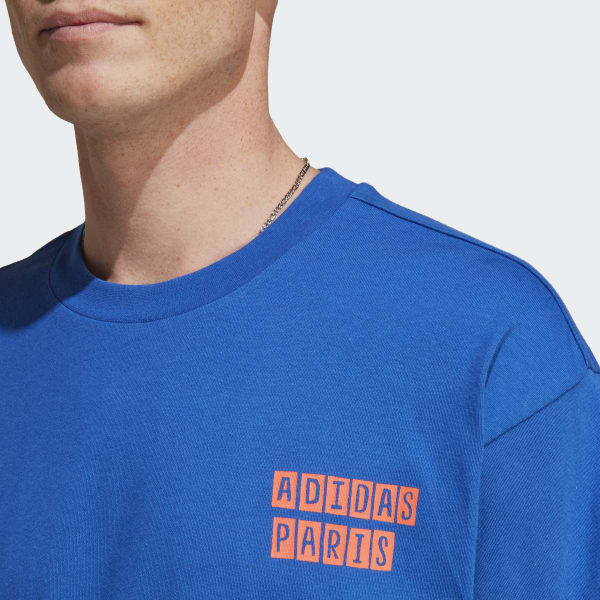 Blauw Graphic T-shirt