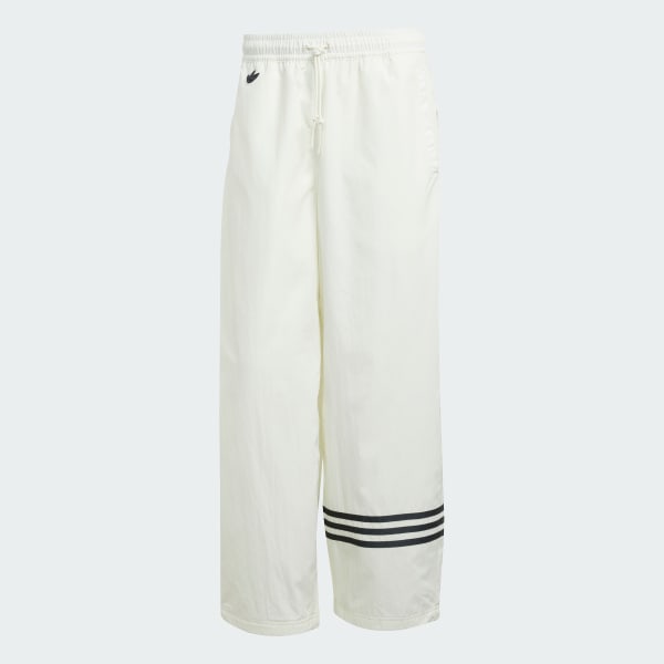80s〜90s adidas white track pants ADIDAS FireBird vintage Track Pants- L- NEW- white & silver