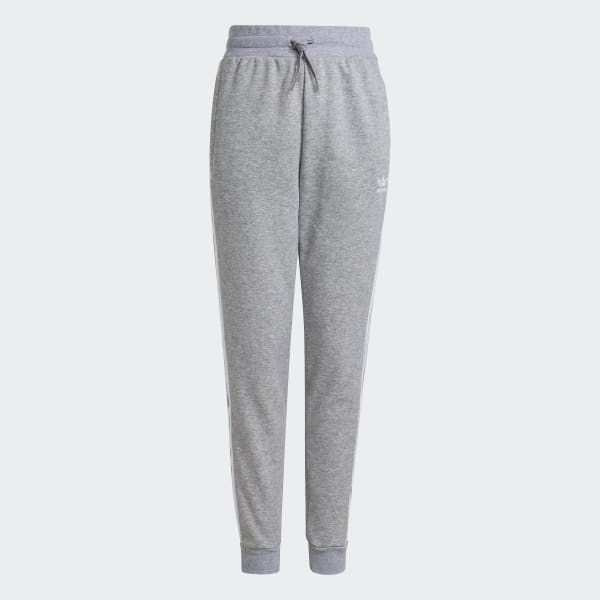 Grey and white adidas sweatpants sale