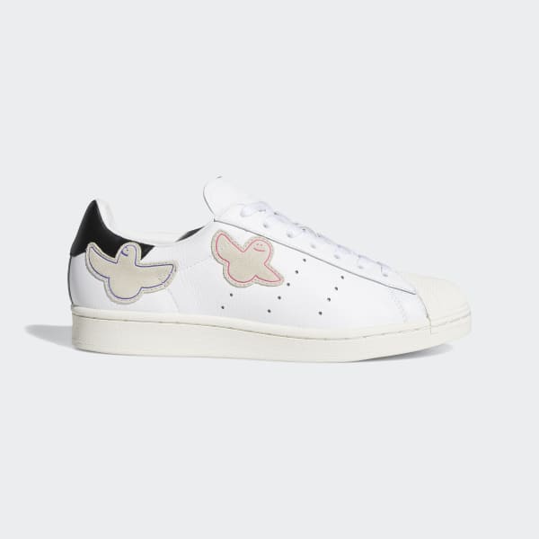 adidas super star bianche e oro