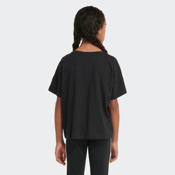 adidas Short Sleeve Loose Box Tee Black Kids Training adidas US