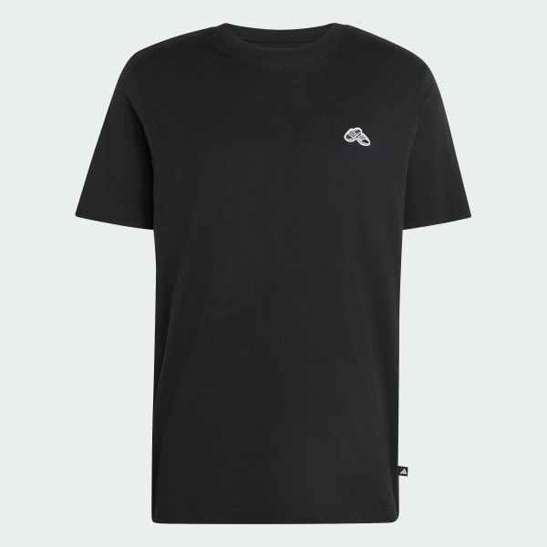 Black SUMMER SLIDES SPORT GRAPHIC T-SHIRT