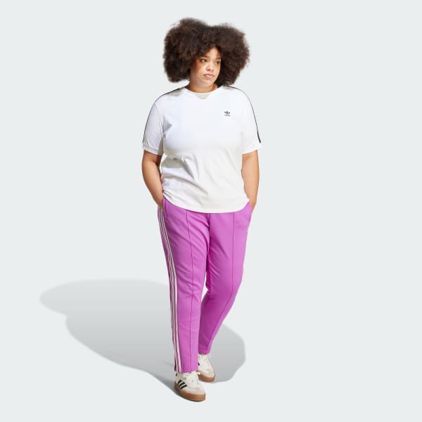 adidas Adicolor SST Track Pants (Plus Size) - Purple | Free