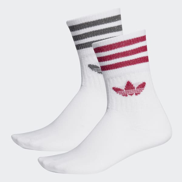 adidas socks white with red stripes