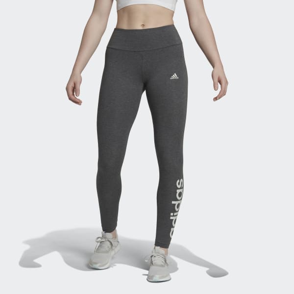 Grau ESSENTIALS HIGH-WAISTED LOGO LEGGINGS