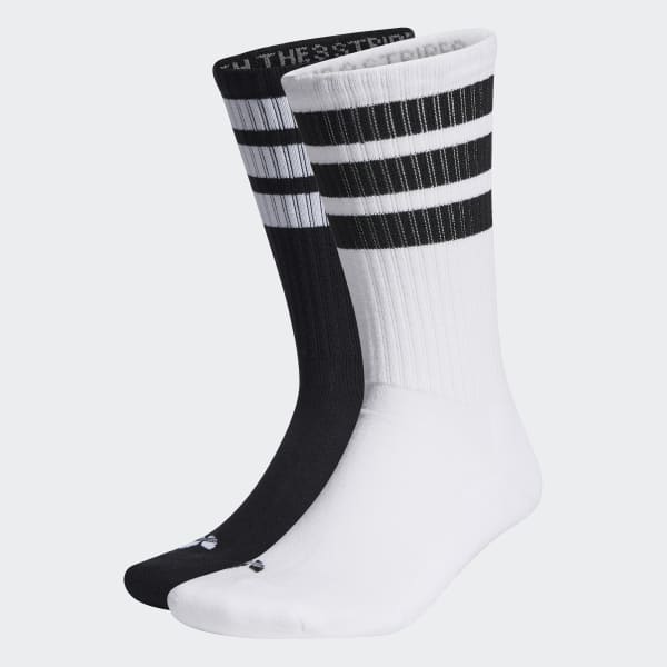 bílá Ponožky 3-Stripes Crew – 2 páry TZ901