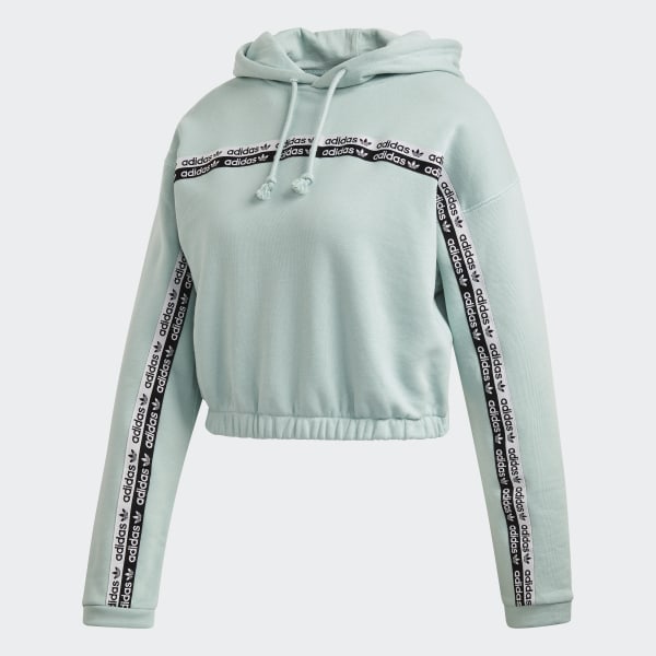 adidas originals cropped moletom com capuz white