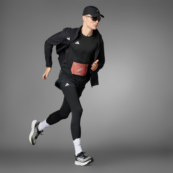 Black Adizero Essentials Running Tee