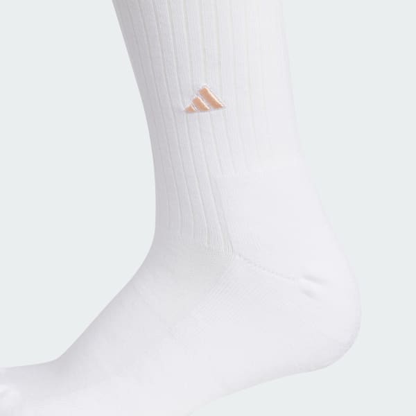 สีขาว ถุงเท้ายาวระดับเข่า 3-Stripes