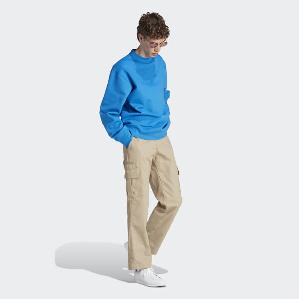 adidas Adicolor Contempo Sweatshirt Lifestyle Men\'s adidas US Crew - | Blue 