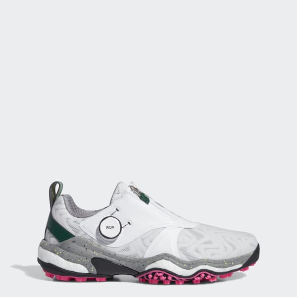 【美品】adidas CODECHAOS BOA 25 white silver New Adidas CodeChaos BOA 25 Spikeless Shoes at GlobalGolf.com