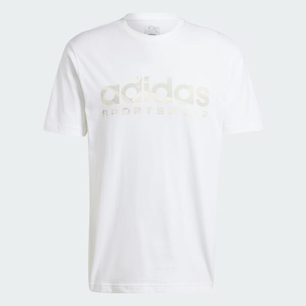 Blanco Camiseta House of Tiro Summer Linear Estampada