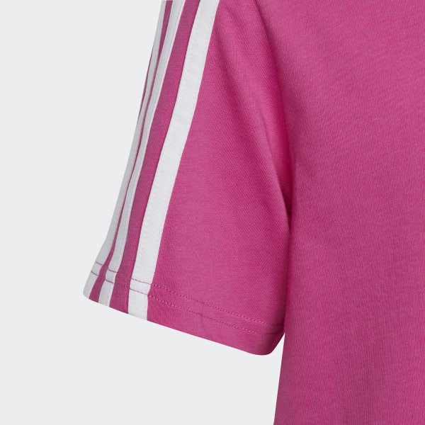 ruzová Tričko Essentials 3-Stripes Cotton Loose Fit Boyfriend