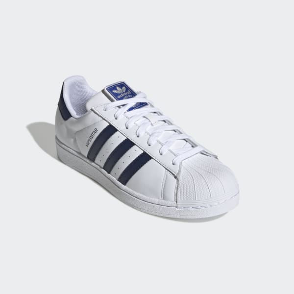 Men's Superstar Cloud White and Navy Shoes | adidas US