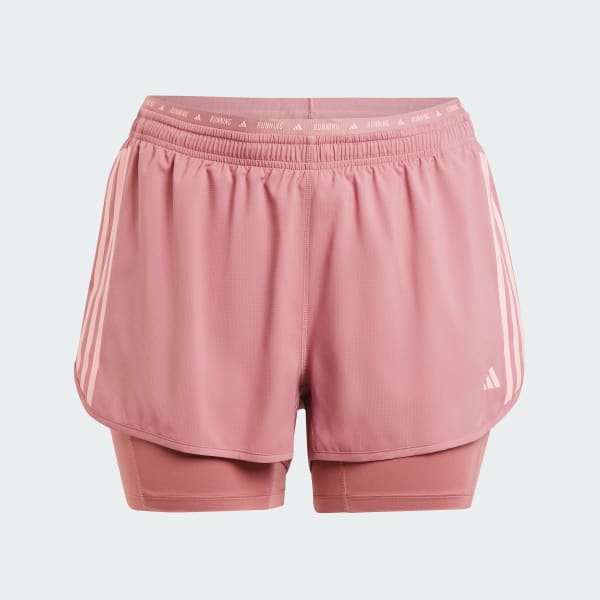 Rosado Shorts Own The Run 3 Tiras 2 en 1