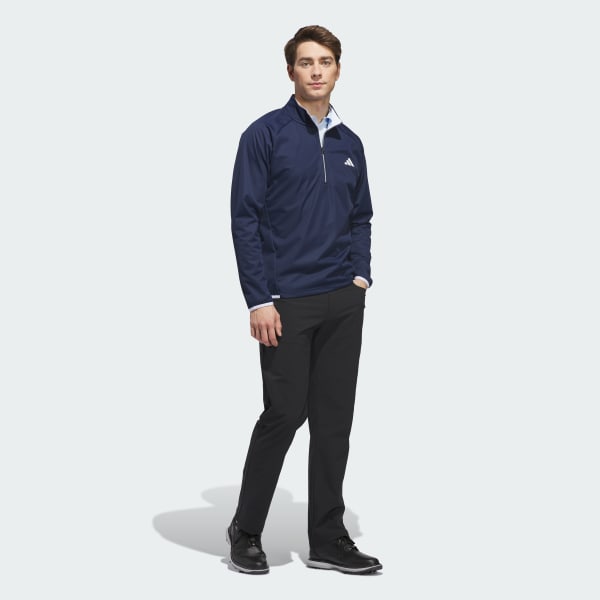 Blue ULTIMATE365 DURABLE WATER REPELLENT WIND QUARTER-ZIP Sweatshirt
