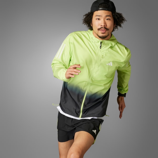 Verde Chaqueta Own the Run Colorblock