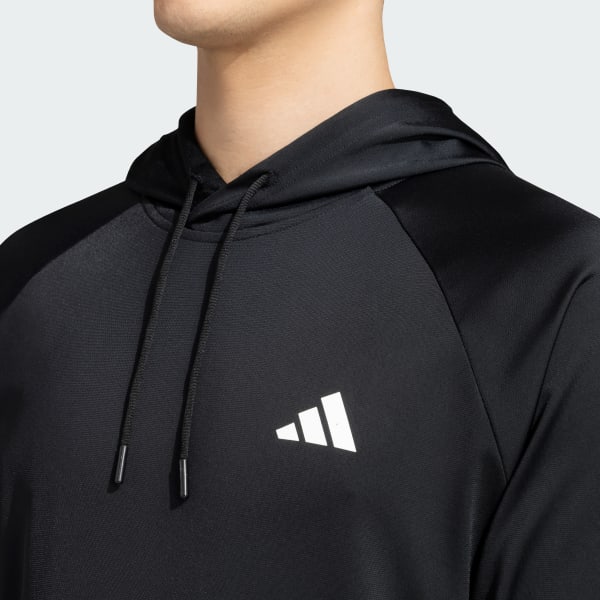 adidas GYM TRAINING SMALL LOGO HOODIE Black adidas India
